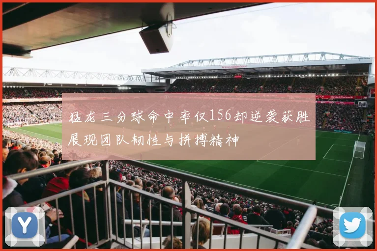 猛龙三分球命中率仅156却逆袭获胜展现团队韧性与拼搏精神